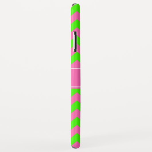 Zickzack Name Monogram Case-Mate iPhone Hülle (Hinten/Rechts)