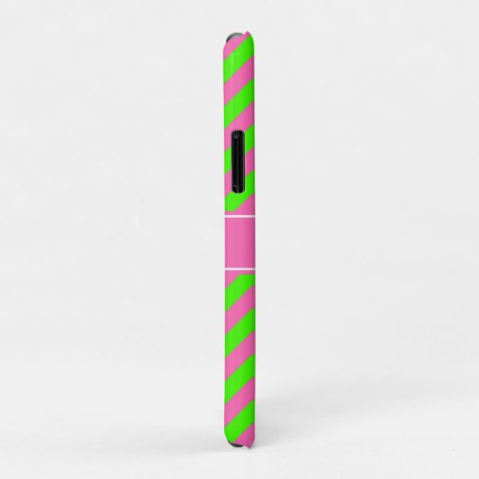 Zickzack Name Monogram Case-Mate iPhone Hülle (Hinten/Rechts)