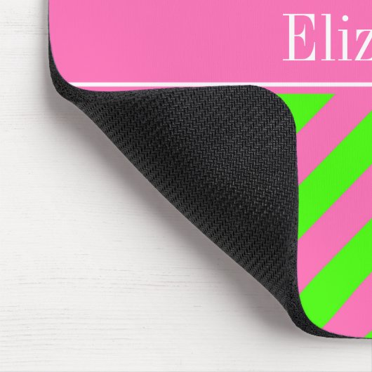 Zickzack Name Monogram Mousepad (Ecke)