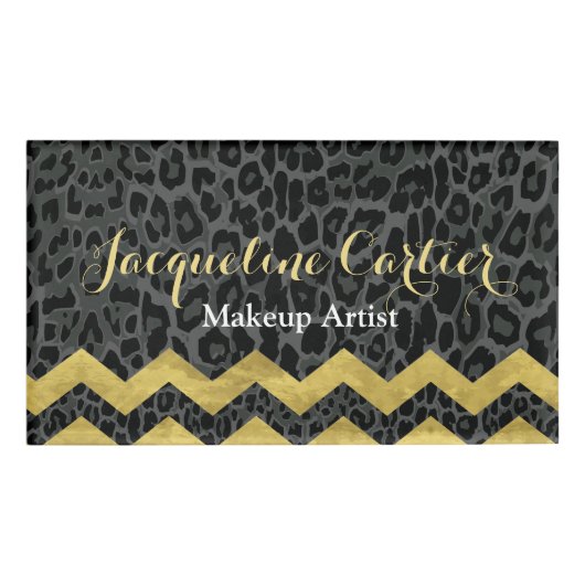 Zickzack Name Namenschild (Vorderseite)