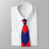 Zickzack | Navy Blue & Red | Typ/Größe | Benutzerd Krawatte (Gebunden)