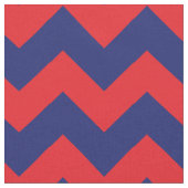 Zickzack | Navy Blue & Red | Typ/Größe | Benutzerd Stoff (Nahaufnahme)