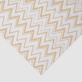 Zickzack, neutrales, goldfarbenes Muster Seidenpapier (Ausschnitt)