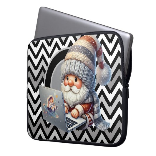 Zickzack Notebook Laptopschutzhülle (Vorderseite Links)