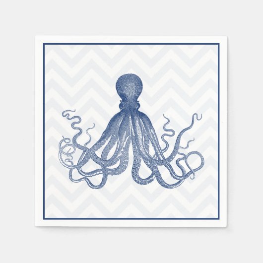 Zickzack Octopus LT Serviette (Vorderseite)