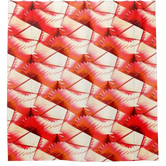 Zickzack- oder Digitalsägen für lebende Korallen, Duschvorhang (Vorderseite)