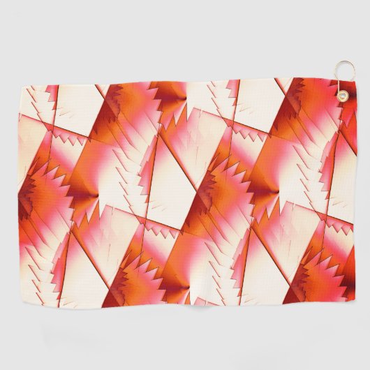 Zickzack- oder Digitalsägen für lebende Korallen, Golfhandtuch (Horizontal)