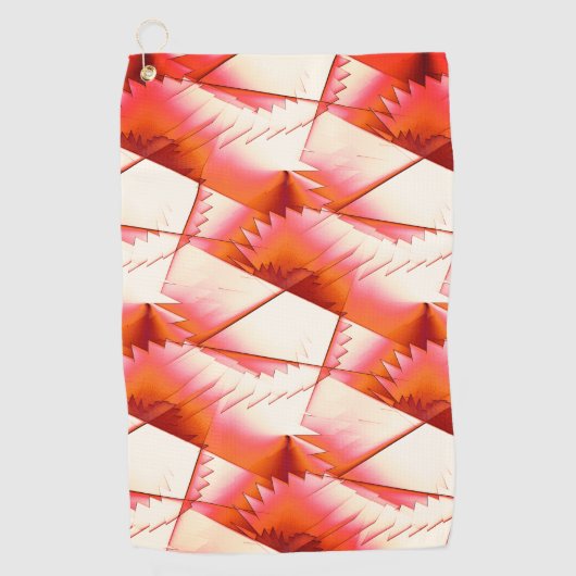 Zickzack- oder Digitalsägen für lebende Korallen,  Golfhandtuch (Vorderseite)