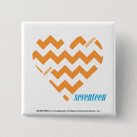 Zickzack-Orange 2 Button (Vorderseite)