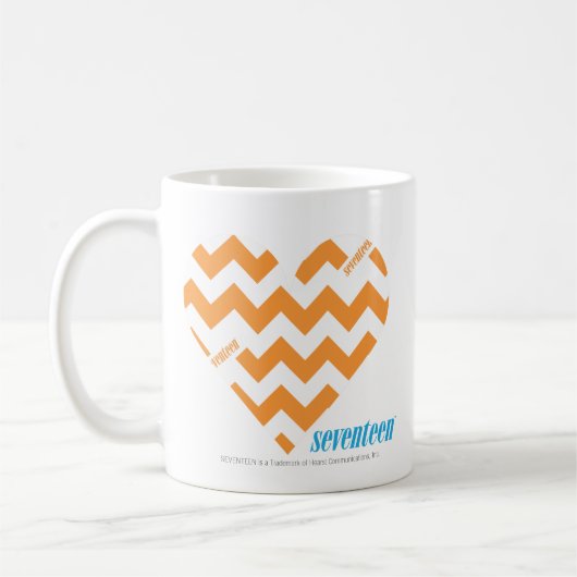 Zickzack-Orange 2 Kaffeetasse (Links)