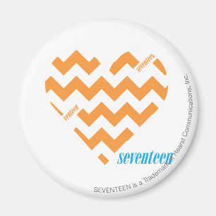 Zickzack-Orange 2 Magnet