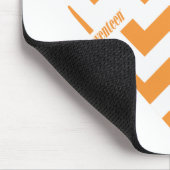 Zickzack-Orange 2 Mousepad (Ecke)