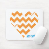 Zickzack-Orange 2 Mousepad (Mit Mouse)