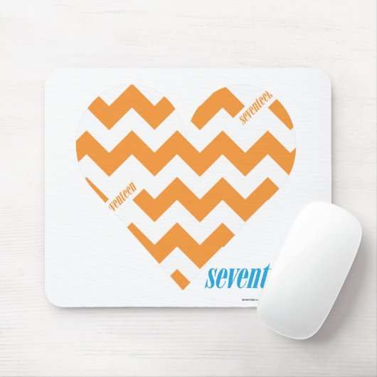 Zickzack-Orange 2 Mousepad (Mit Mouse)