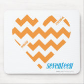 Zickzack-Orange 2 Mousepad (Vorne)