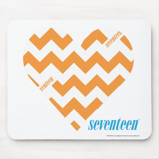 Zickzack-Orange 2 Mousepad (Vorne)