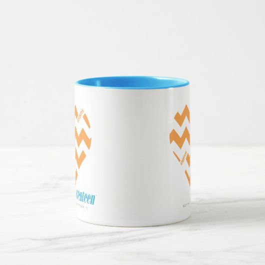 Zickzack-Orange 2 Tasse (Zentrum)