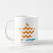 Zickzack-Orange 3 Kaffeetasse (Links)