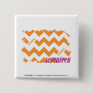 Zickzack-Orange 4 Button