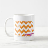 Zickzack-Orange 4 Kaffeetasse (Links)