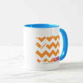 Zickzack-Orange 4 Tasse (VorderseiteRechts)
