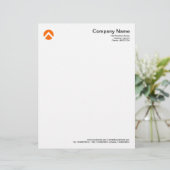 Zickzack - Orange Briefkopf (Stehend Vorderseite)