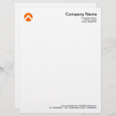 Zickzack - Orange Briefkopf (Vorne/Hinten)