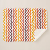 Zickzack Orange Fall Sherpadecke (Vorderseite (Horizontal))