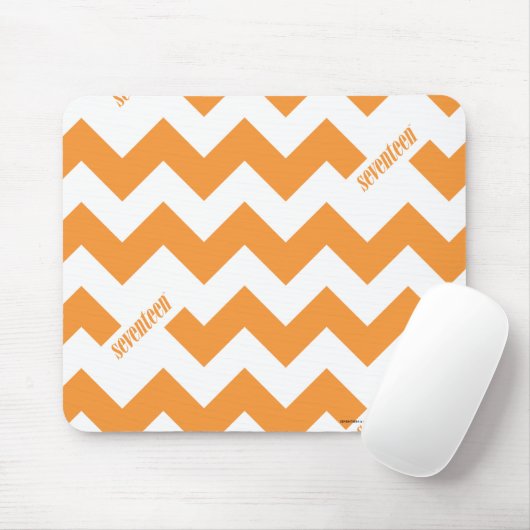 Zickzack-Orange Mousepad (Mit Mouse)