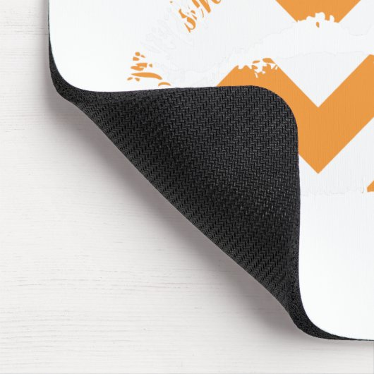 Zickzack-Orange Mousepad (Ecke)