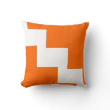 Zickzack Orange und weiß