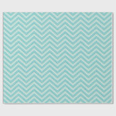 Zickzack Ozean Surf Geschenkpapier (Flach)