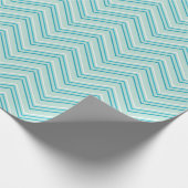 Zickzack Ozean Surf Geschenkpapier (Ecke)