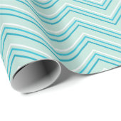 Zickzack Ozean Surf Geschenkpapier (Rolleneckpunkt)