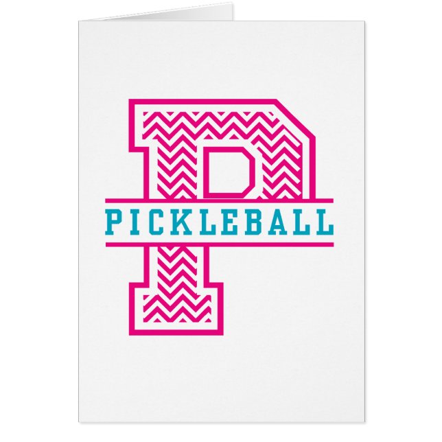 Zickzack P ist für Pickleball (Vorne)