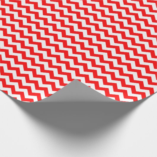 Zickzack Papier für Rot und Weiß Geschenkpapier (Ecke)
