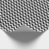 Zickzack Papier für Schwarzweiß und Weiß Geschenkpapier (Ecke)