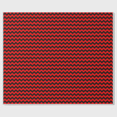 Zickzack Papier mit roten und schwarzen Medien Geschenkpapier (Flach)
