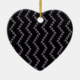 Zickzack Pastel Lila Hearts Nero Noctis Ornament