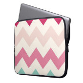 Zickzack Pastellzickzack stripes Zickzackmuster Laptopschutzhülle (Vorderseite Links)