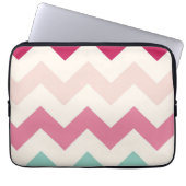 Zickzack Pastellzickzack stripes Zickzackmuster Laptopschutzhülle (Vorderseite)