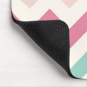 Zickzack Pastellzickzack stripes Zickzackmuster Mousepad (Ecke)