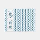 Zickzack personalisierte Baby-Decke Fleecedecke (Vorderseite (Horizontal))