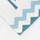 Zickzack personalisierte Baby-Decke Fleecedecke (Ecke)