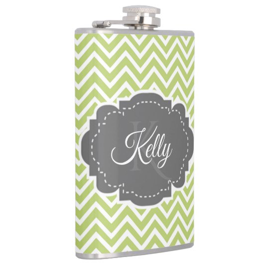 Zickzack Personalisierte Flasche Flachmann (Rechts)