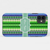 Zickzack Personalisierte Ikat-Ikat- Case-Mate iPhone Hülle (Rückseite (Horizontal))
