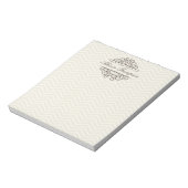 Zickzack Personalisierter Schreibtisch Notepad | B Notizblock (Rotiert)