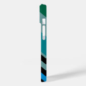 Zickzack personalisiertes modernes Case-Mate iPhone hülle (Rückseite / Links)