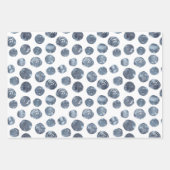 Zickzack Polka Dots Wrapping Paper Set 3 Geschenkpapier Set (Vorderseite 2)