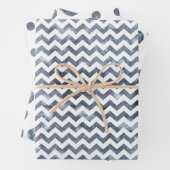 Zickzack Polka Dots Wrapping Paper Set 3 Geschenkpapier Set (Beispiel)